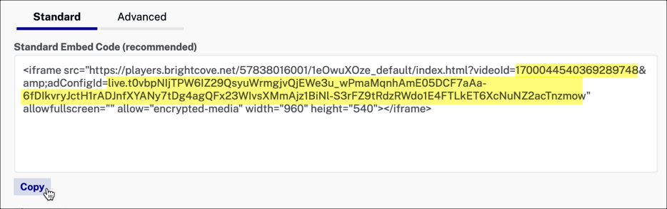 Code einbetten