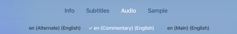 Audio-Tableistenelement